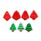 Pine Tree Clay Cutters, 4 pc, Tiny Cute Christmas Tree Shapes, Adorabilities